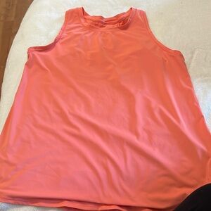 Coral/salmon workout tank